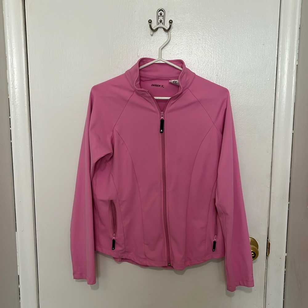 Danskin Women’s Bright Pink Lightweight Spring Jacket Size Medium